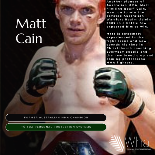 Personal Profile Post Matt Cain MMA