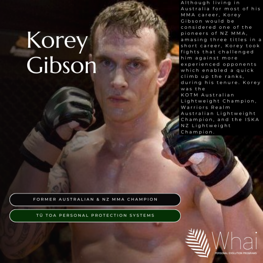 Personal Profile Post Korey Gibson MMA